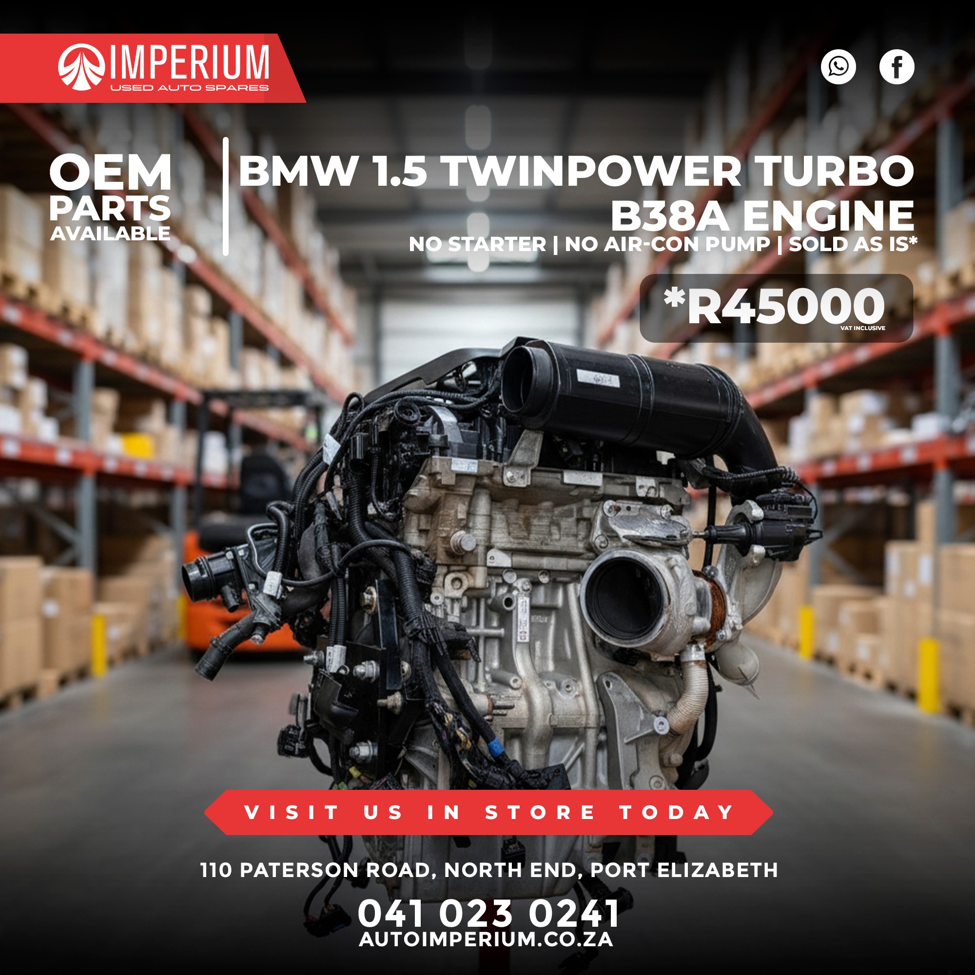 BMW N44 B38A 1.5 Engine - Image 2