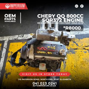 Chery QQ 800CC SQR372 Engine