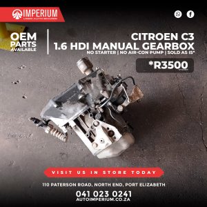 Citroen C3 1.6 HDi Manual Gearbox