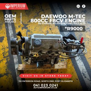 Daewoo M-Tec 800CC F8CV Engine