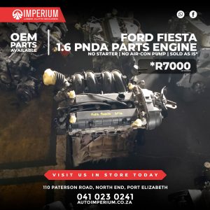 Ford Fiesta 1.6 PNDA Parts Engine