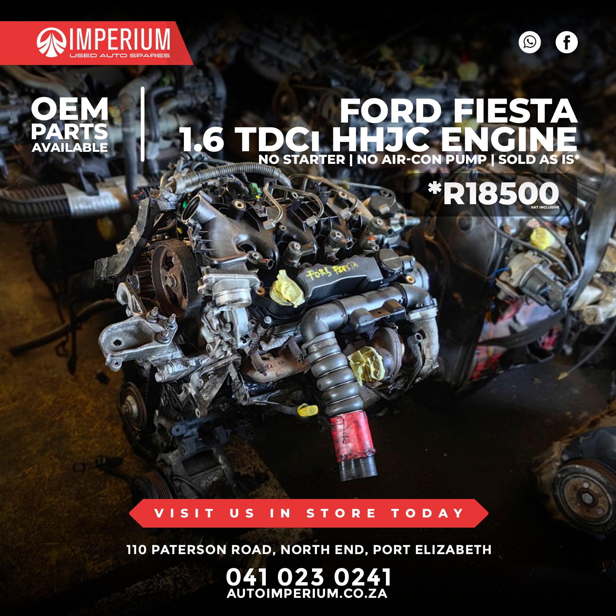 Ford Fiesta 1.6TDCi HHJC Engine - Image 4