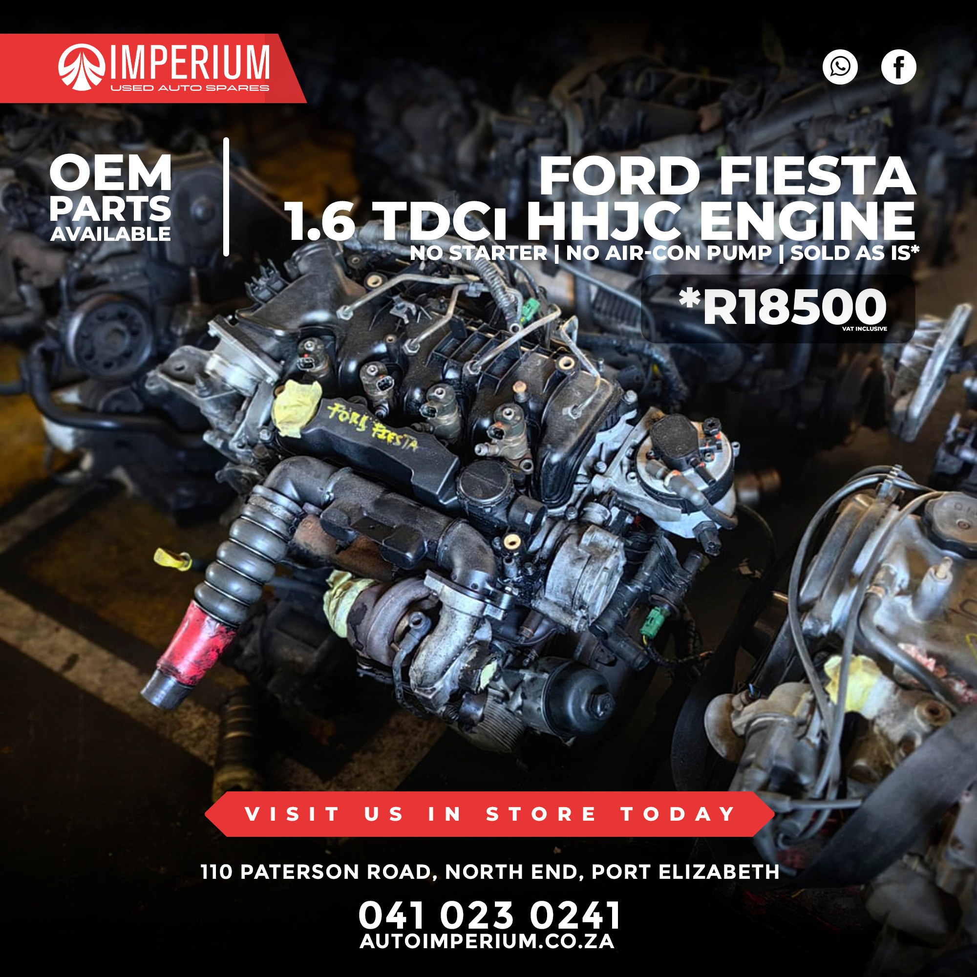 Ford Fiesta 1.6TDCi HHJC Engine - Image 3