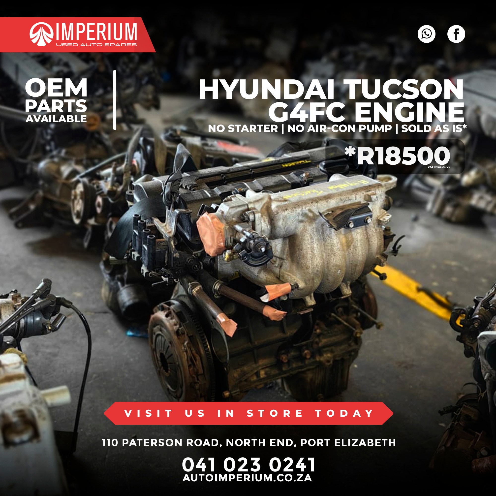 Hyundai Tucson G4FC Engine - Image 4