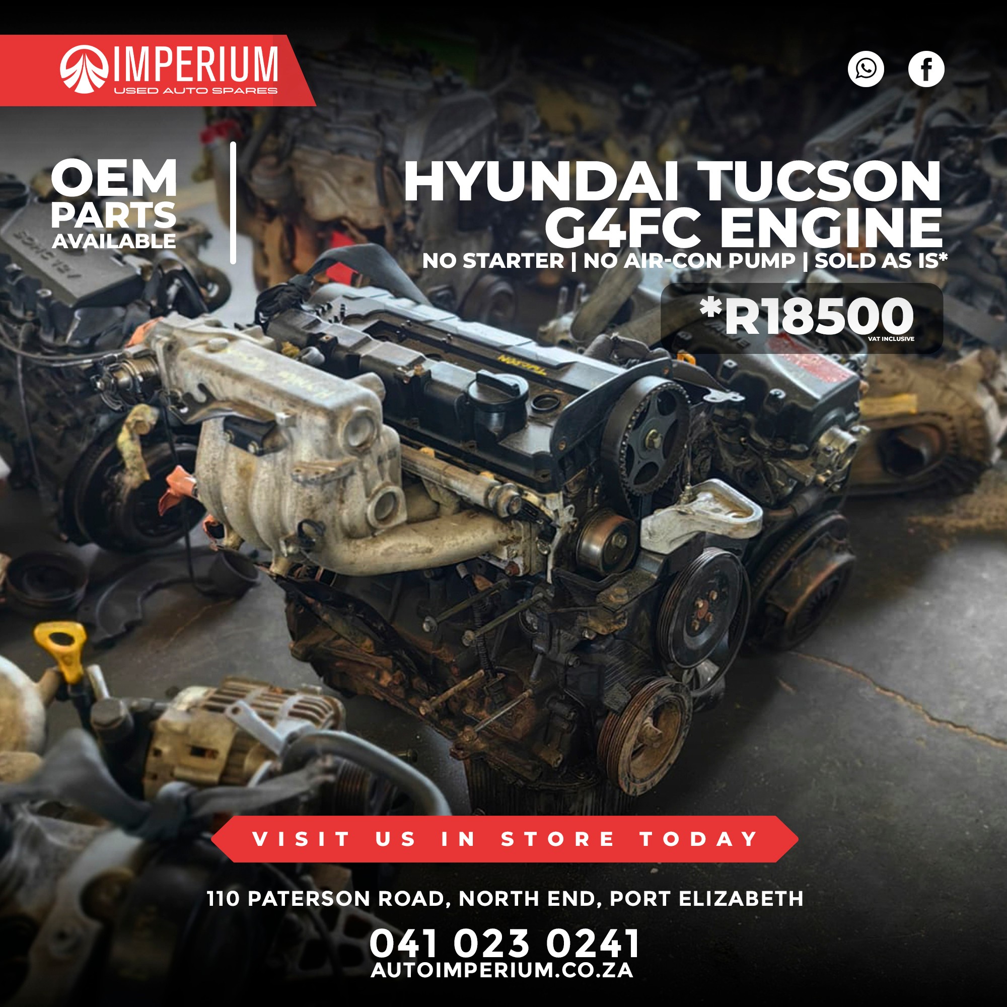 Hyundai Tucson G4FC Engine - Image 3