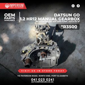 Datsun Go 1.2 HR12 Manual Gearbox