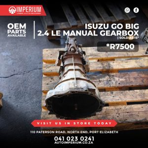 Isuzu Go Big 2.4 LE Manual Gearbox