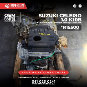 Suzuki Celerio 1.0 K10 Engine