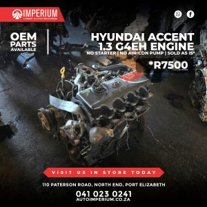Hyundai Accent 1.3 G4EH Engine