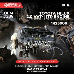 Toyota Hilux 2.0 VVT-I 1TR Engine