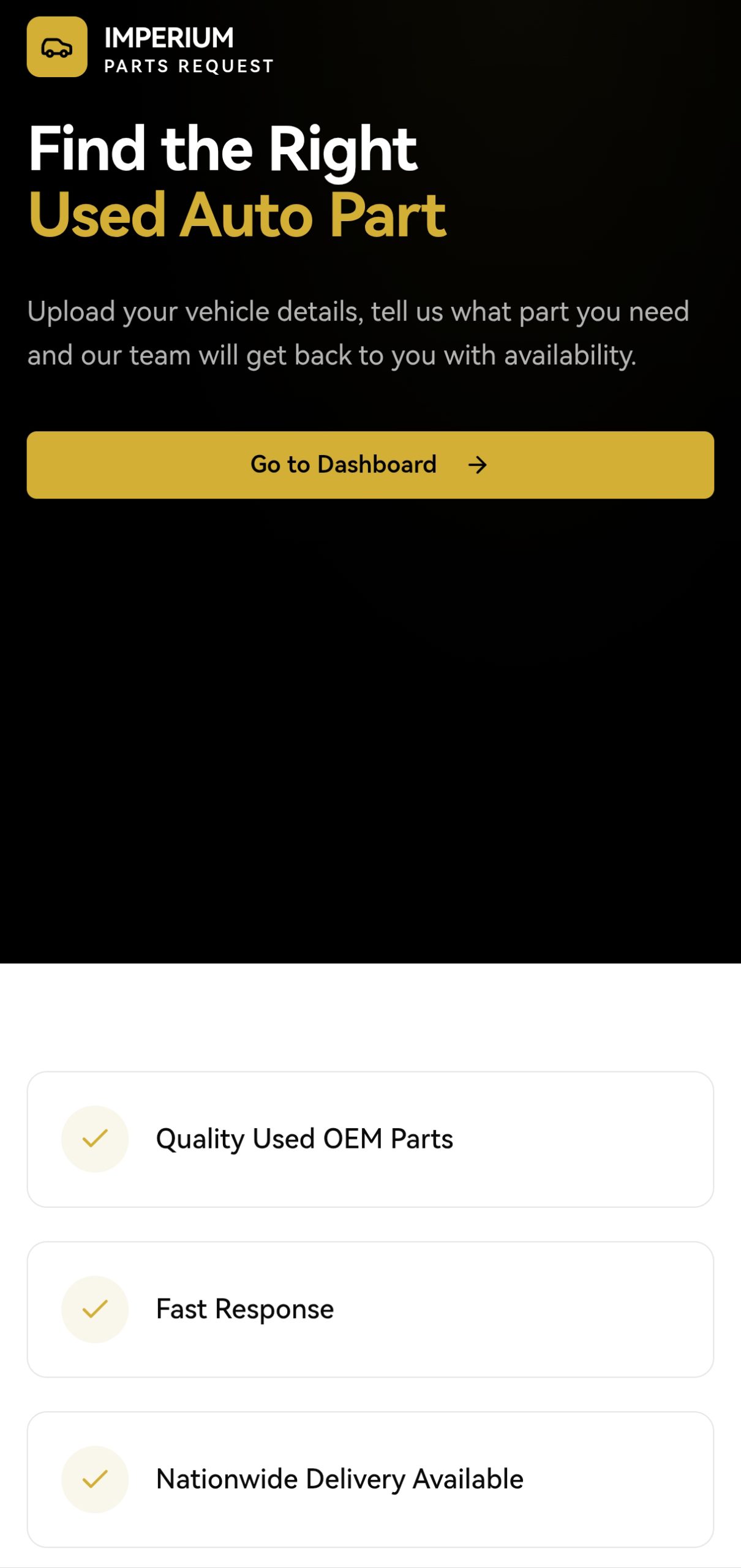 Easy Parts Request App
