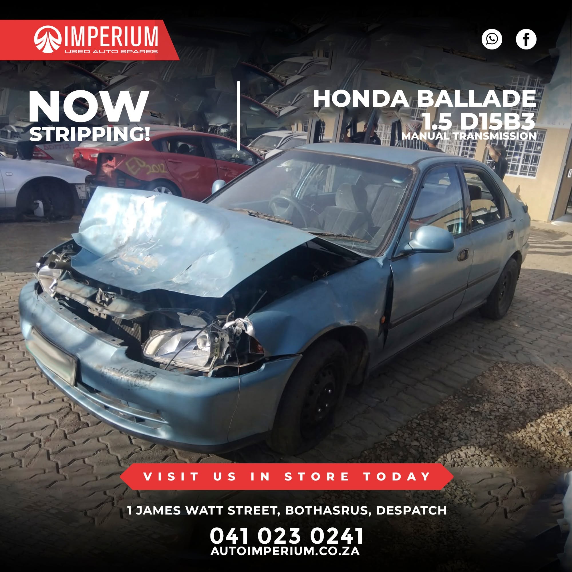 Honda Ballade 1.5 D15B3 - Image 2